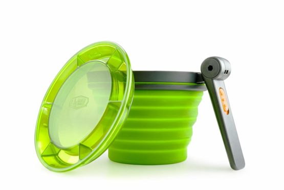 GSI Outdoors 79203 Folding Mug with Folding Handle, Green