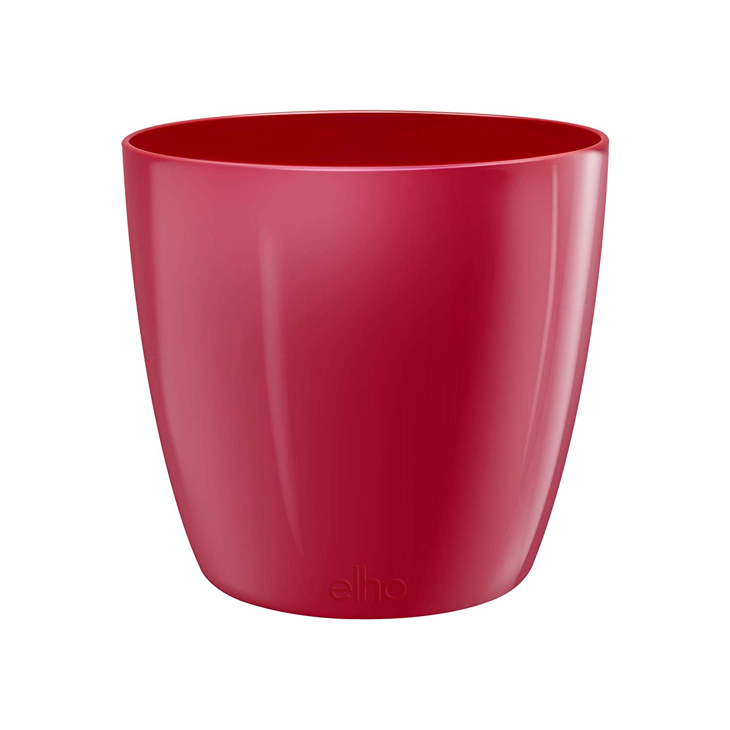 elho Brussels Diamond Round 30 - Flower Pot Indoor - 100% Recycled Plastic - Ø 29.4 x H 27.0 cm - Red/Lovely Red - Image 2