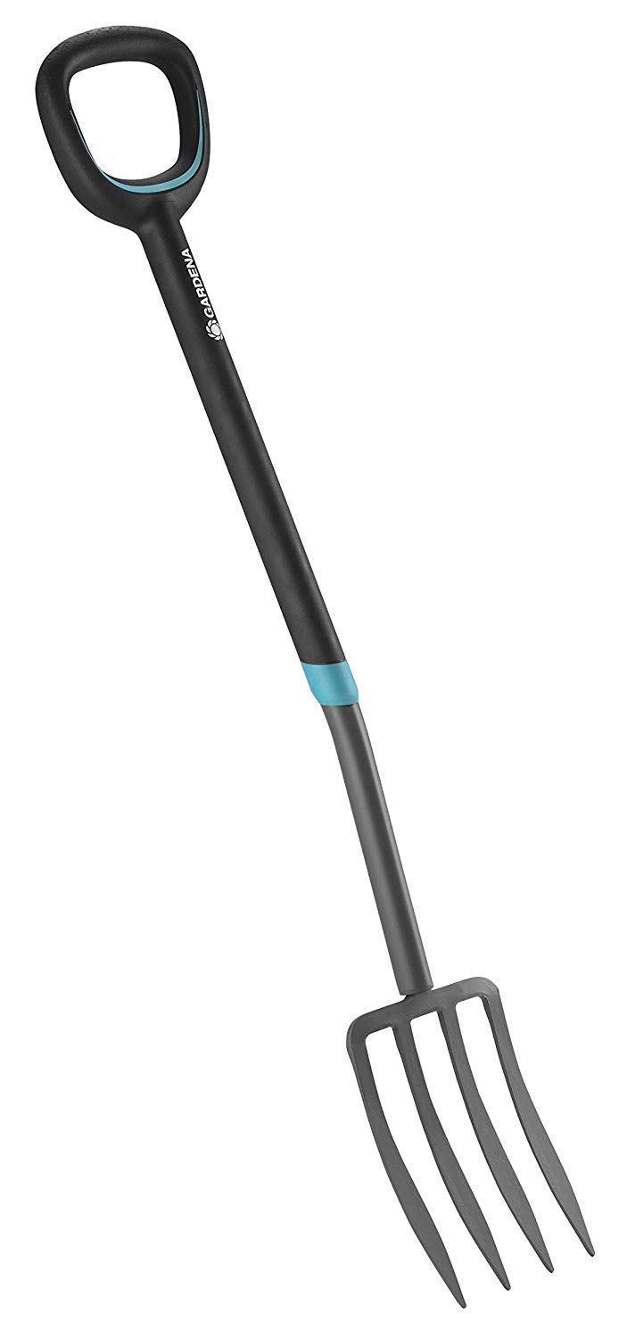 Gardena ErgoLine Telescopic Spade, Garden Spade of Quality Steel for Turning Over and Removing Soil with Foot Rest and Ergonomic D-Handle - Image 2