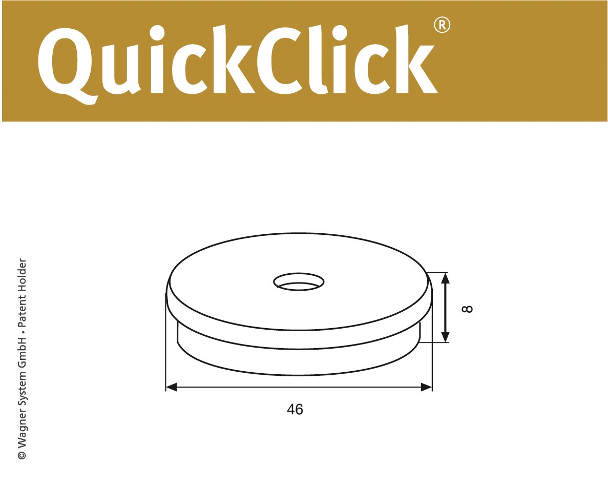 WAGNER QuickClick Felt glides furniture glides chair glides replacement I 8pcs. set replacement glides exchangeable - wool felt ULTRASOFT - Image 4