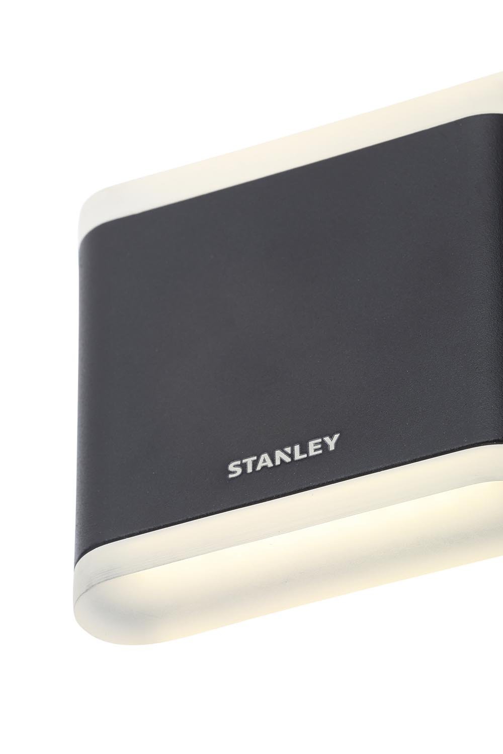 Stanley Large Flush Aluminium LED Up/Down Wall Light 10w 4000K, Black, 11 x 17.5 x 2.9 - Image 3