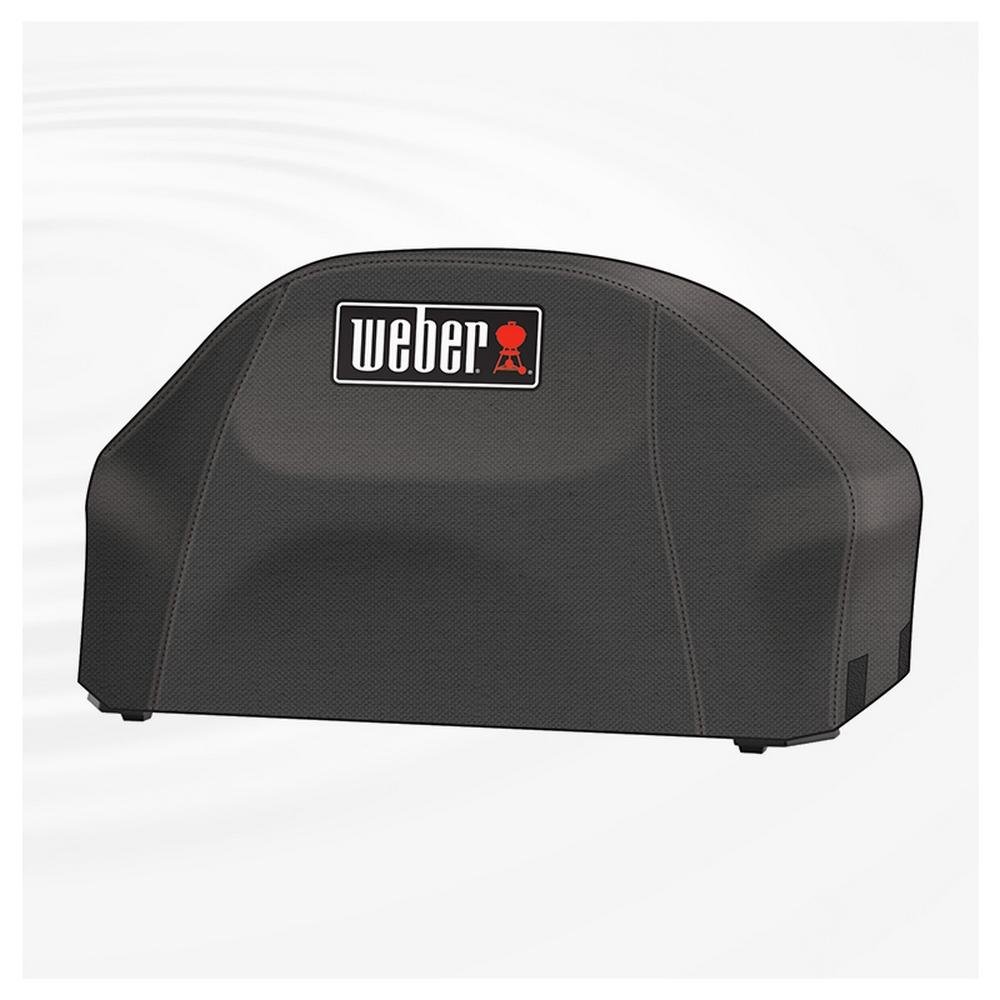 Weber Premium Grill Bonnet Cover for PULSE 1000, Breathable UV & Water Resistant, Wind & Weather Protection, with Velcro Fastening - Black (7180)