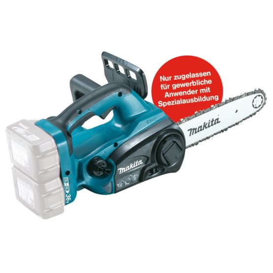 Makita DUC252Z Cordless Chainsaw, 1 W, 18 V, Blue - Image 2