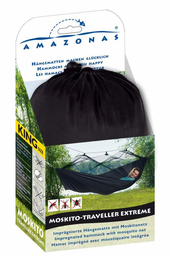 AMAZONAS Hammock Mosquito Traveller Extreme Hammock with Impregnated Net - Image 4