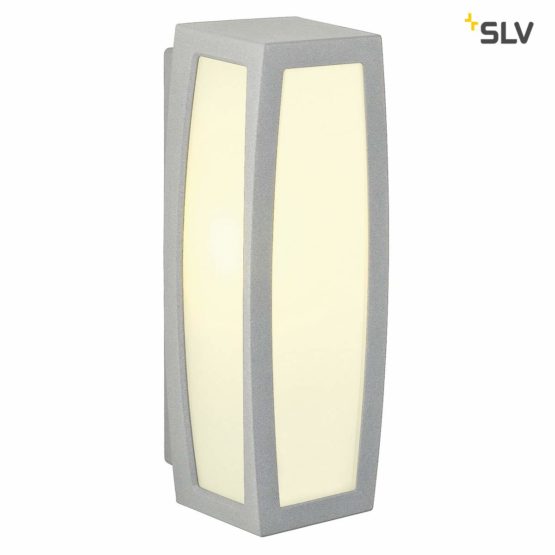 SLV Grey Meridian Box/Illumination for Walls, Paths, entrances, LED, Surface-Mounted Outdoor Light, Garden lamp, Ceiling spot / E27 IP54 25W - Image 2