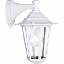 Eglo Outdoor Wall Light, Cast Aluminium, E27, 60 W, White,One Size,22462