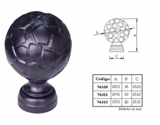 Imex The Fox 76312 – Finial Ball Forge, 55 x 80 mm) - Image 2