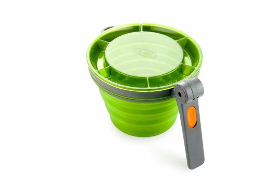 GSI Outdoors 79203 Folding Mug with Folding Handle, Green - Image 2