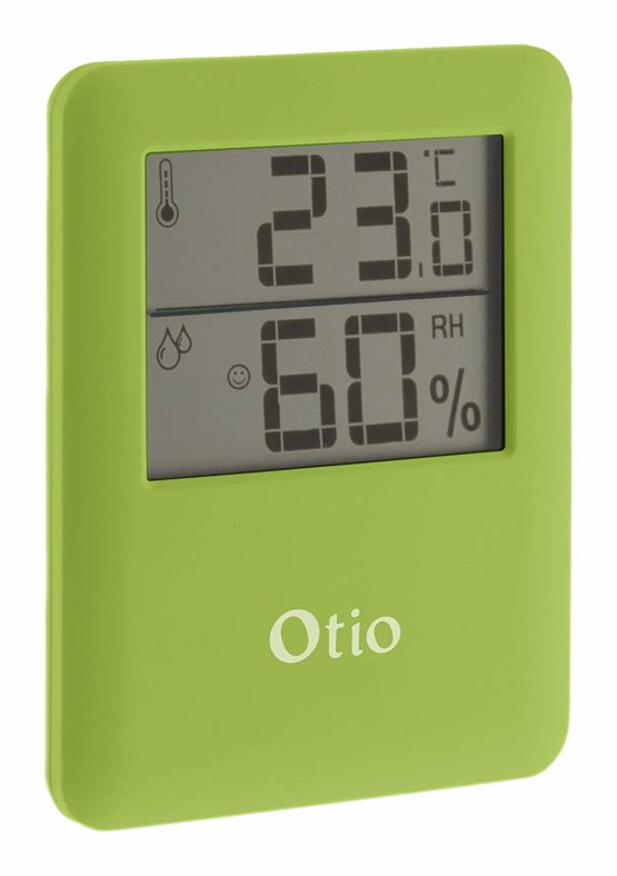 Otio Magnetic Indoor Thermometer/Hygrometer Green