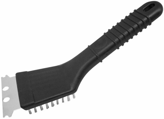 Fackelmann 41586 grill cleaning brush made of brass. Colour: black.