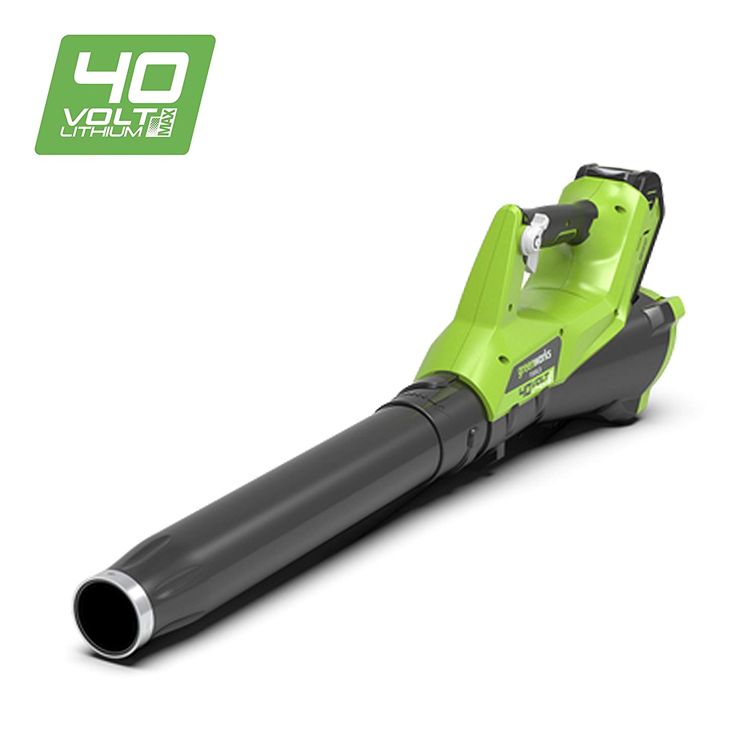 Greenworks 40V Cordless Leaf Blower with Cruise Control, Lightweight Axial Leaf Blower 177km/h 11.05m3/min