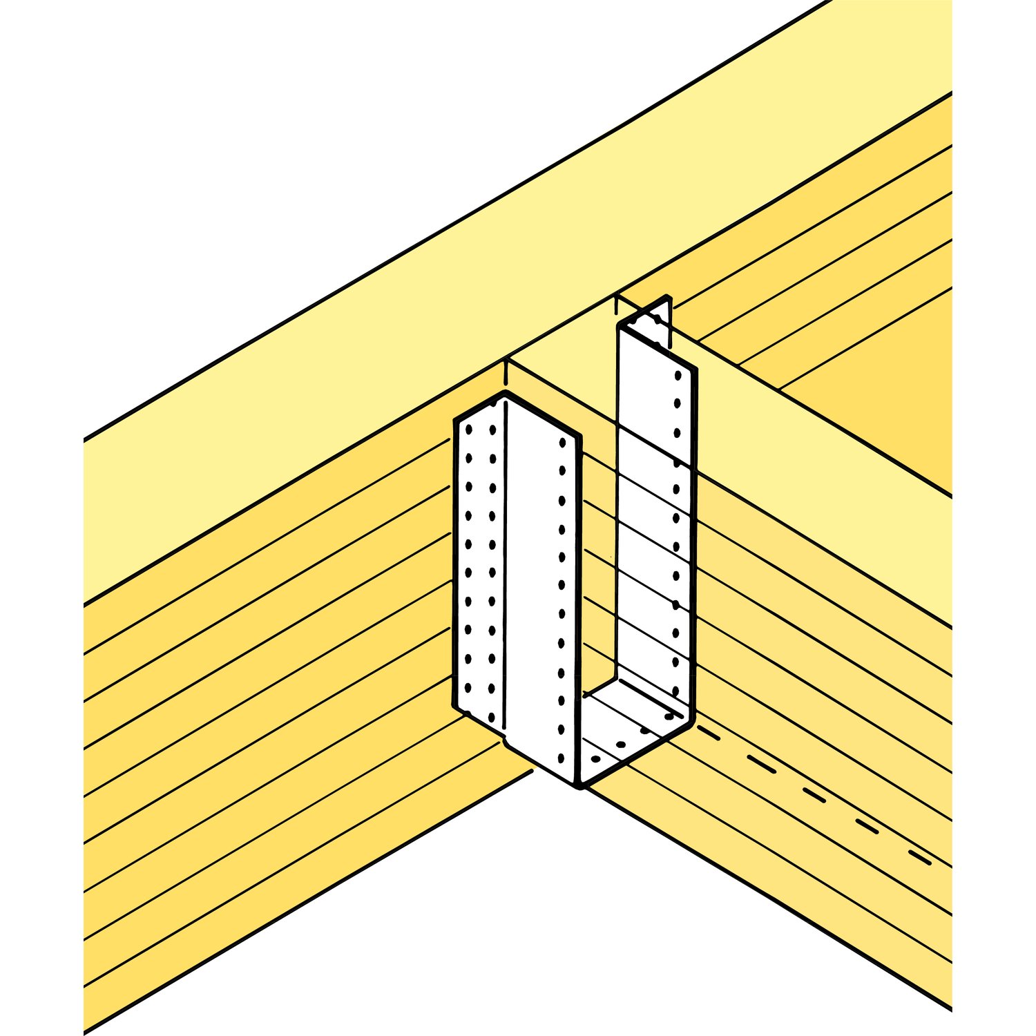 Simpson BSD160/320 Joist Shoe BSD 160 x 320 Hot-Dip Galvanised External ...