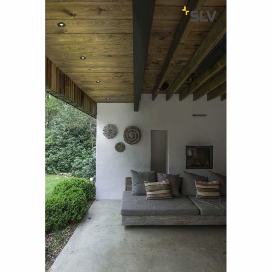 SLV VARU QPAR51 DL Walls, Paths, entrances, LED, recessed Light Outdoor, Garden lamp, Ceiling Spotlight / GU10 IP20/IP65 5W Black, Aluminium, 5 W - Image 4