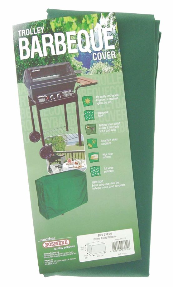 Bosmere Protector 6000 | Trolley Barbecue BBQ Cover | L 97cm W 51cm H 79cm | 100% Waterproof, UV Protected, Heavy Duty 600D | 6 Year Guarantee | C710