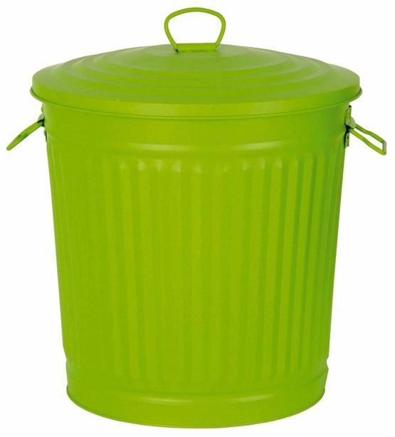 Verdemax 2876 Coloured Bin, Light Green, 37x37x37 cm