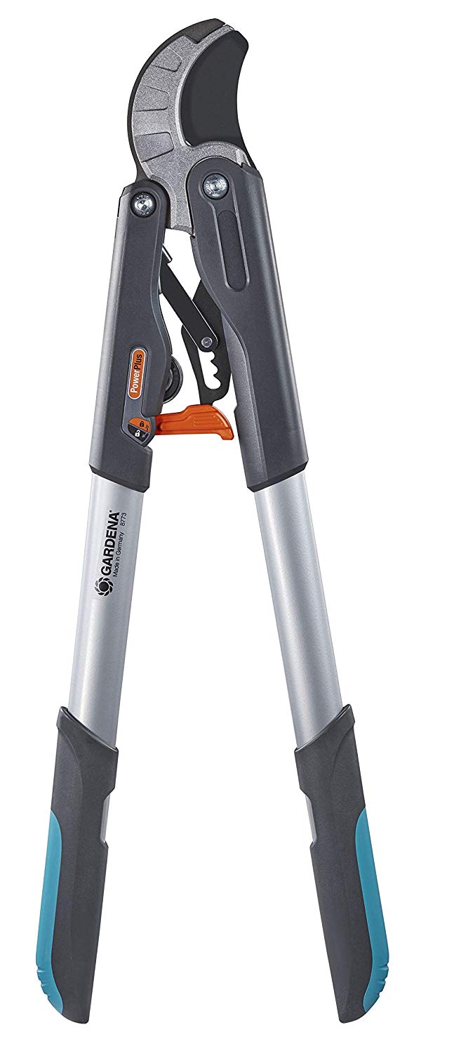 Gardena Comfort Ratchet Lopper SmartCut: Pruning shears with Anvil cutting principle, max. branch 45 mm, 59 cm length, 4-stage ratchet mechanism