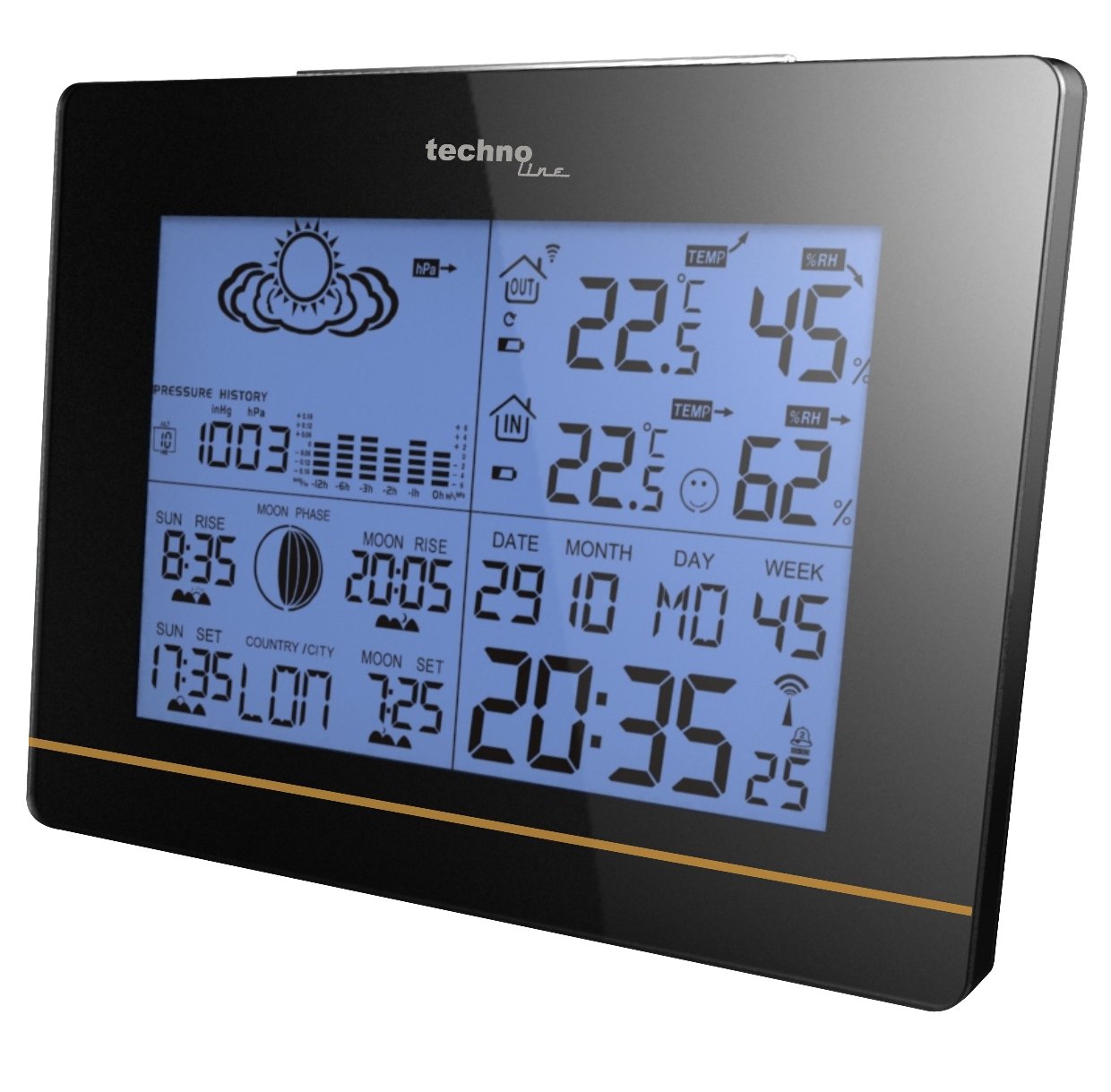 Technoline WS 6750 Digital Weather Station with clock (manuell setting)