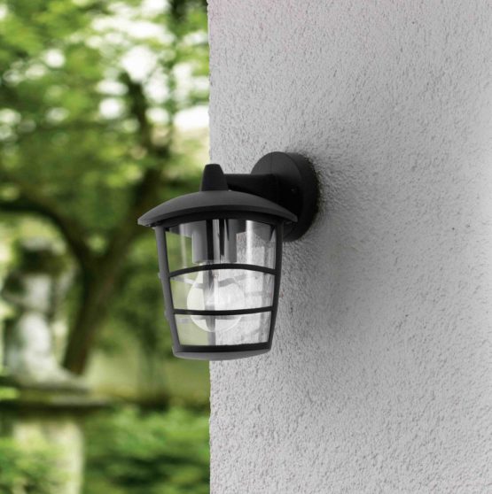 EGLO 93098 E27 Black Outdoor Wall Light ALORIA - Image 3