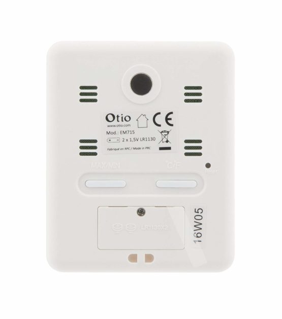 Otio - 936054 - Indoor Thermometer/Hygrometer, Black - Image 3