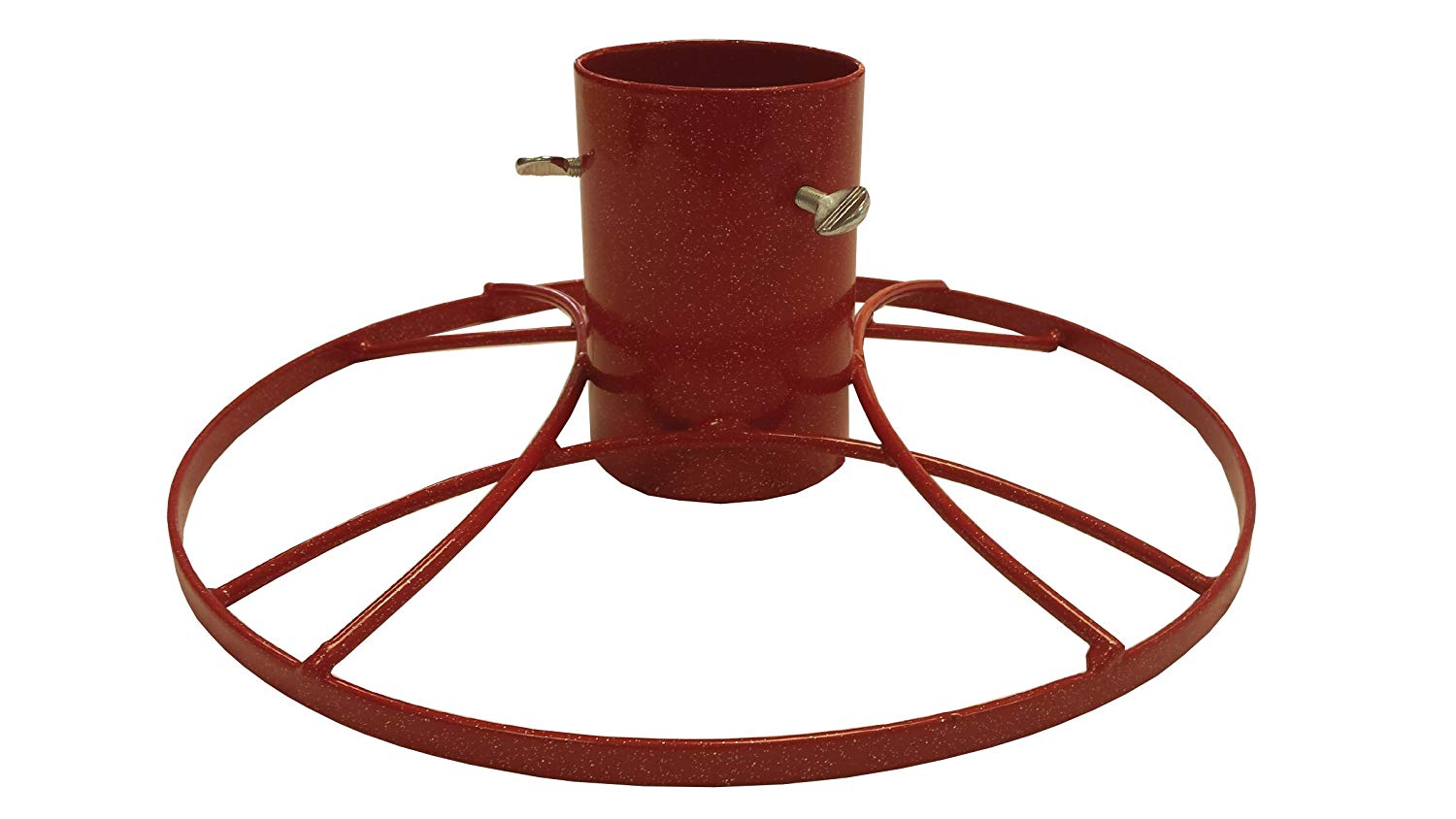 Bosmere Contemporary Metal Christmas Tree Stand, Red, 5 Inch