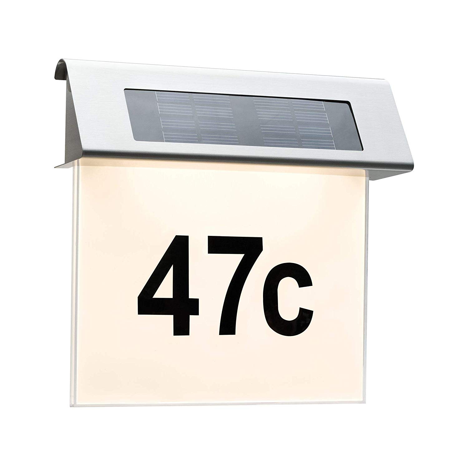 Special Solar House Number Light IP44 LED 1x0.2W Stain/Wh Stainless Steel/ACR - Image 2