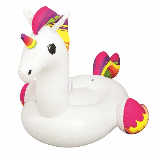 Bestway 41113-18 Inflatable Supersized Unicorn Ride-On, Swimming Pool ...