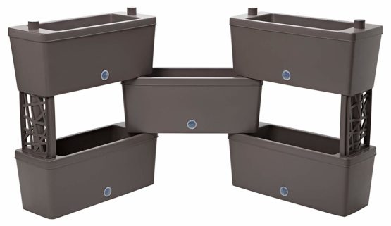 Bama 32022 Modular Brick Planters, Taupe, 59x23x27 cm