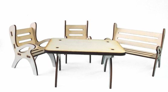 Petra's Craft News A GMH06FS1 consists of 1 Table Dining Set, 1 x Garden Bench and 2 Chairs – Set of 4