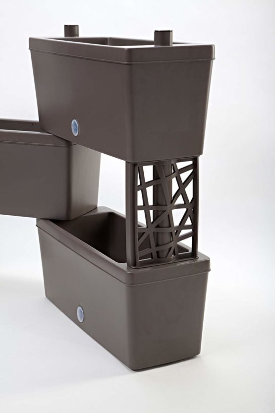Bama 32022 Modular Brick Planters, Taupe, 59x23x27 cm - Image 2