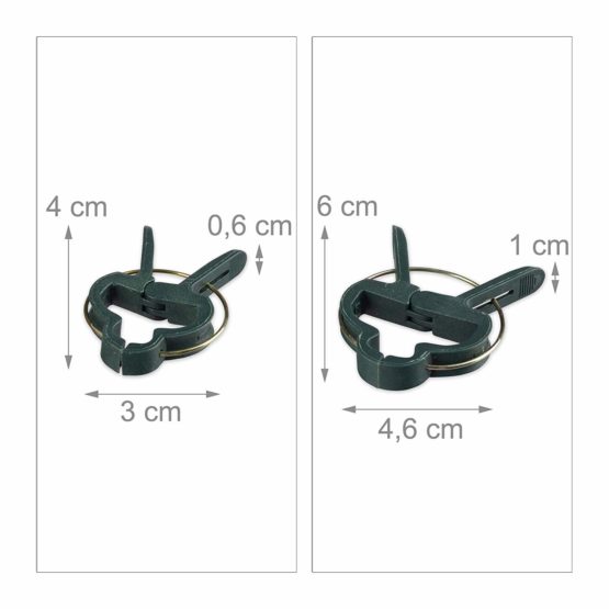 Relaxdays Plant Growing Supports, Stable Plant Clips, Twist Ties, Binding Wire Reel with Cutter, Green - Image 4
