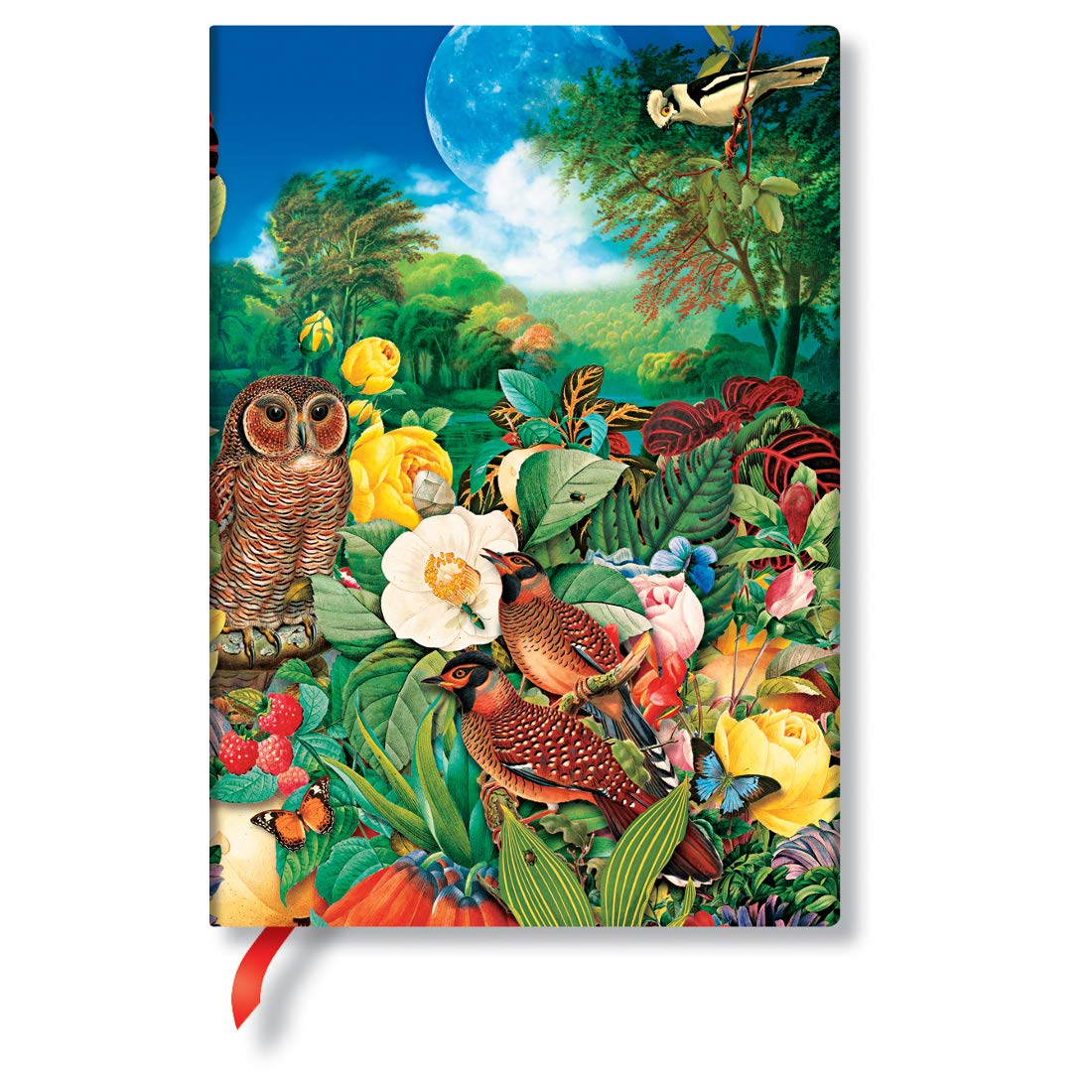 Paperblanks Hardcover Journal Moon Garden | Lined | Midi (130 × 180 mm)