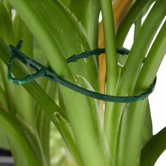 Relaxdays Plant Growing Supports, Stable Plant Clips, Twist Ties, Binding Wire Reel with Cutter, Green - Image 2