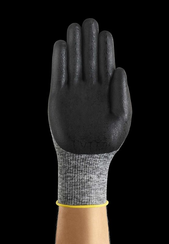 Ansell HyFlex 11-801 Professional Work Gloves, Mechanical Gloves with Improved Grip, Patented Comfort Technology, Multi-Purpose Gloves, Assembly, Mechanics, Men Women, Grey, Size XS (12 Pairs) - Image 4