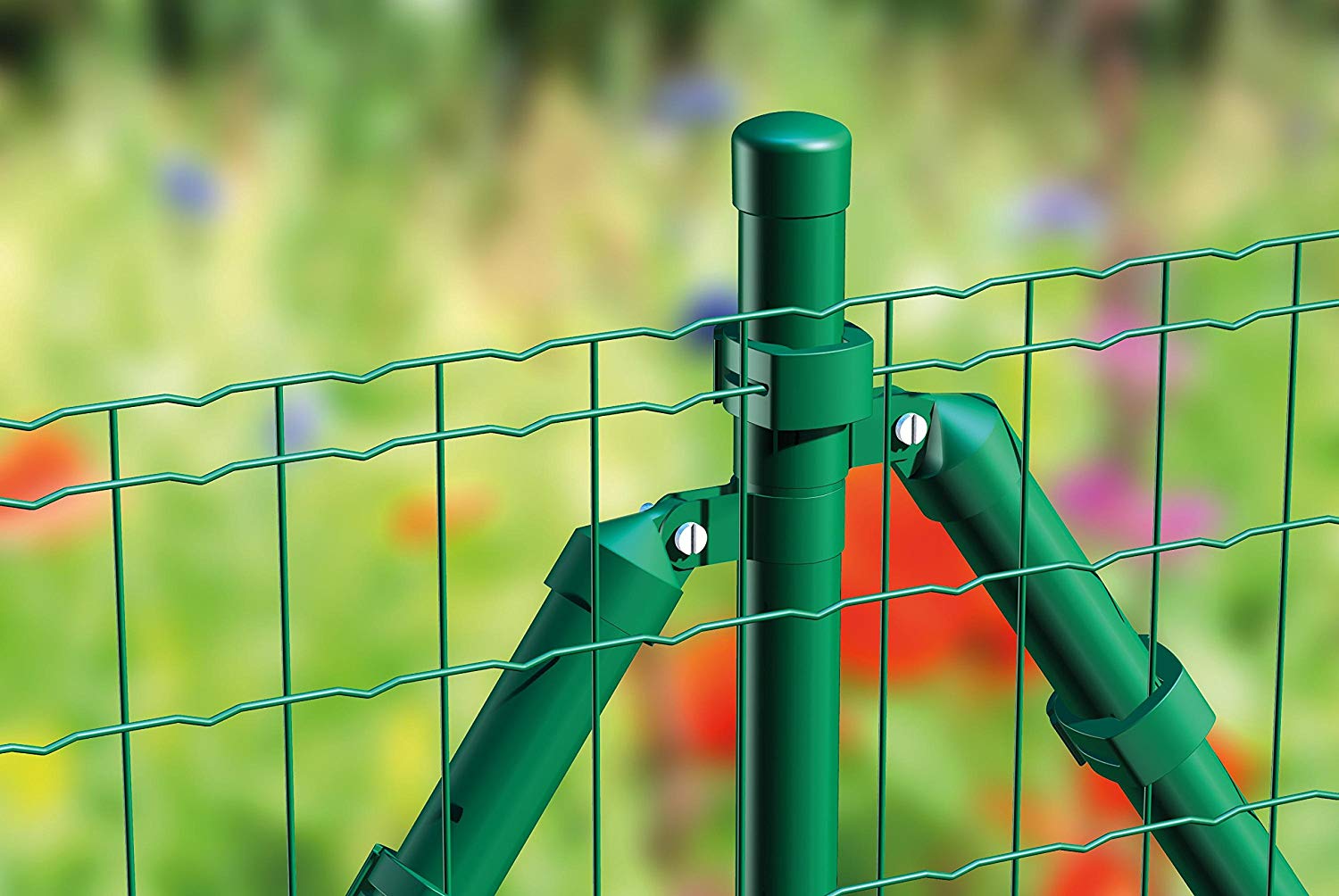 GAH Alberts 604,851 Fencing Fix-Clip Pro®, green RAL 6073, 1200 mm height, 25 m roll, wire thickness: 2.2 / 2.2 mm, mesh size: 50 x 100 mm - Image 2
