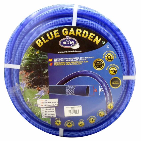S&M S&M 553035 Reinforced Hose Pipe - 50 m - Blue