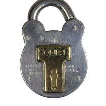 Squire Old English Galvanised Steel Case 4 Lever Padlock, Medium