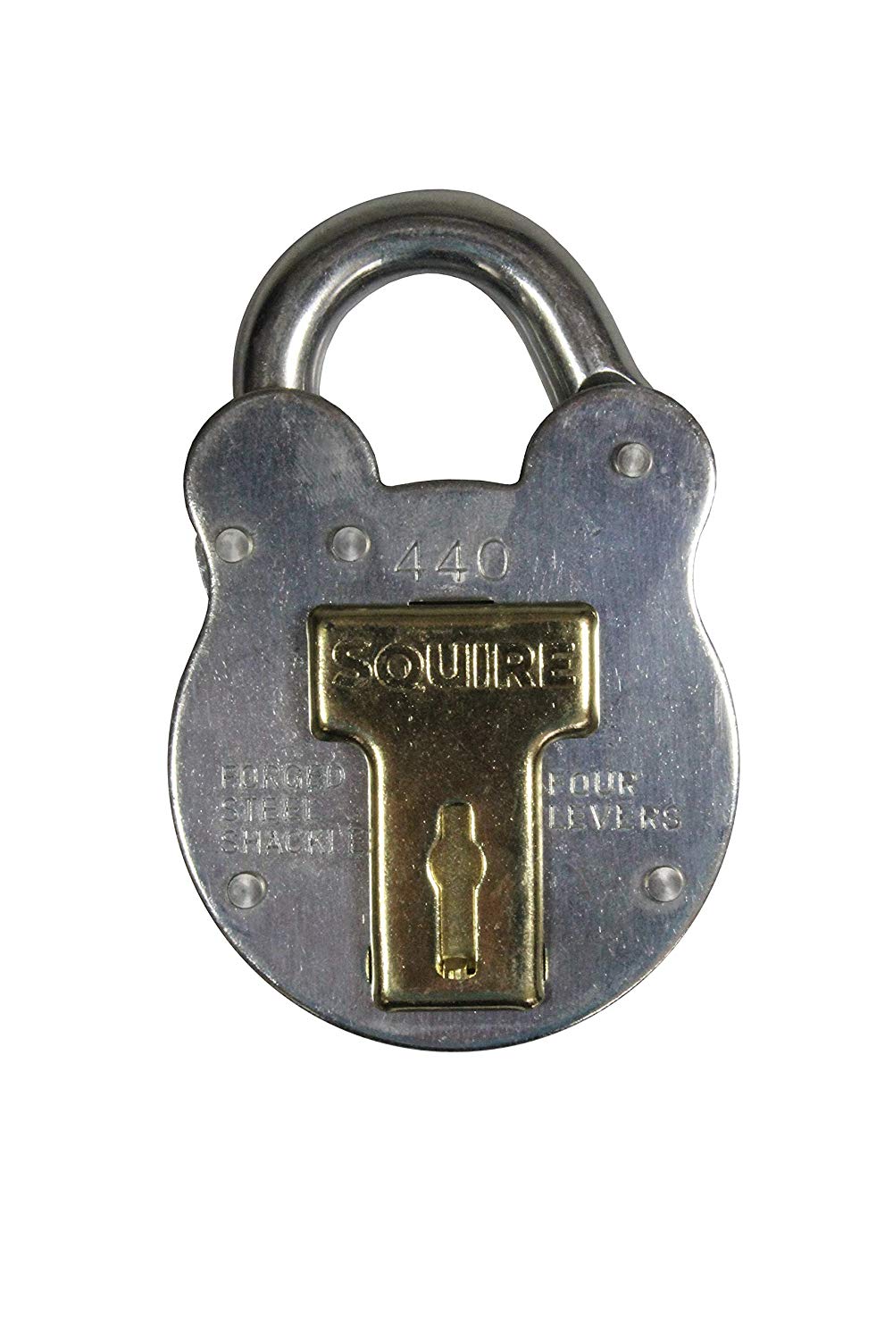 Henry Squire Old English Galvanised Steel Case 4 Lever Padlock Small