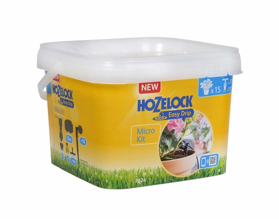Hozelock 7024 0000 Easy Drip Micro Watering Kit for Pots and Containers, Black, 40x25x15 cm