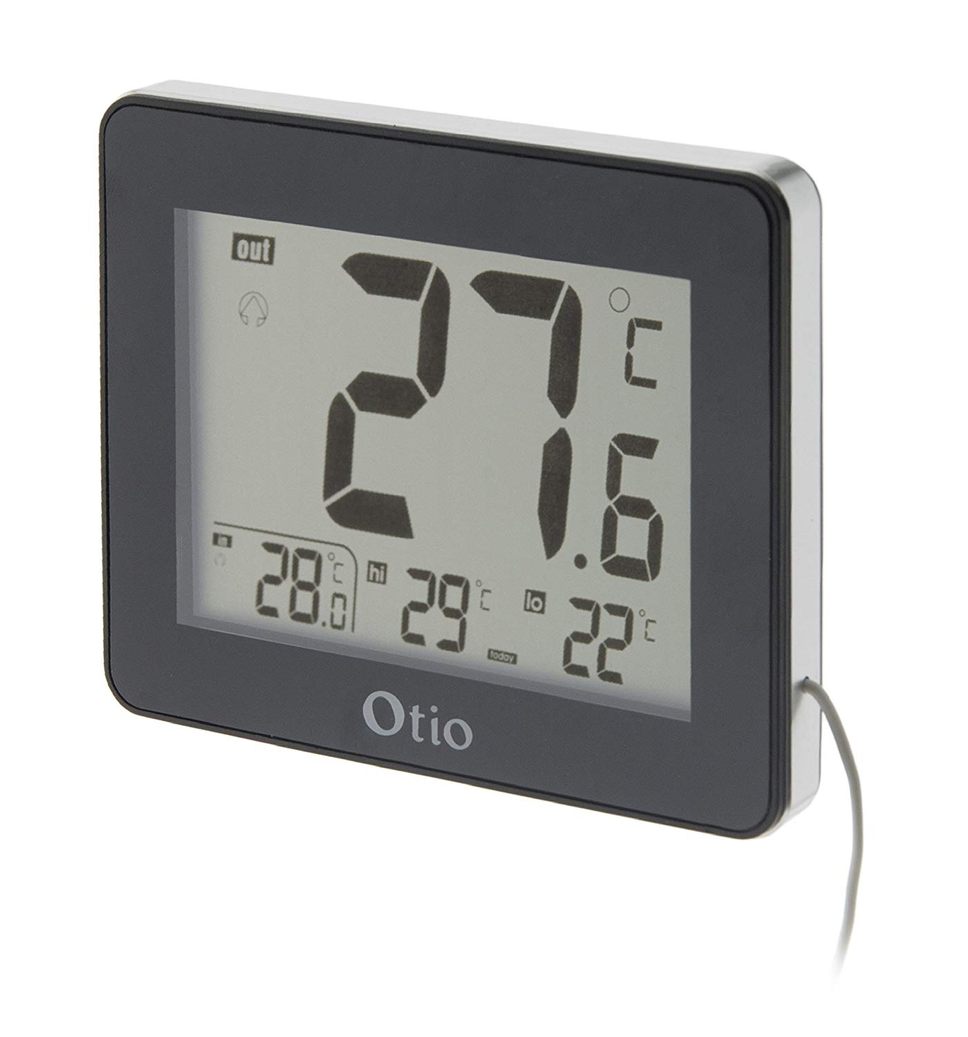 Zenitech Otio - 936062-Indoor/Outdoor Thermometer with Probe Cable-Black - Image 3