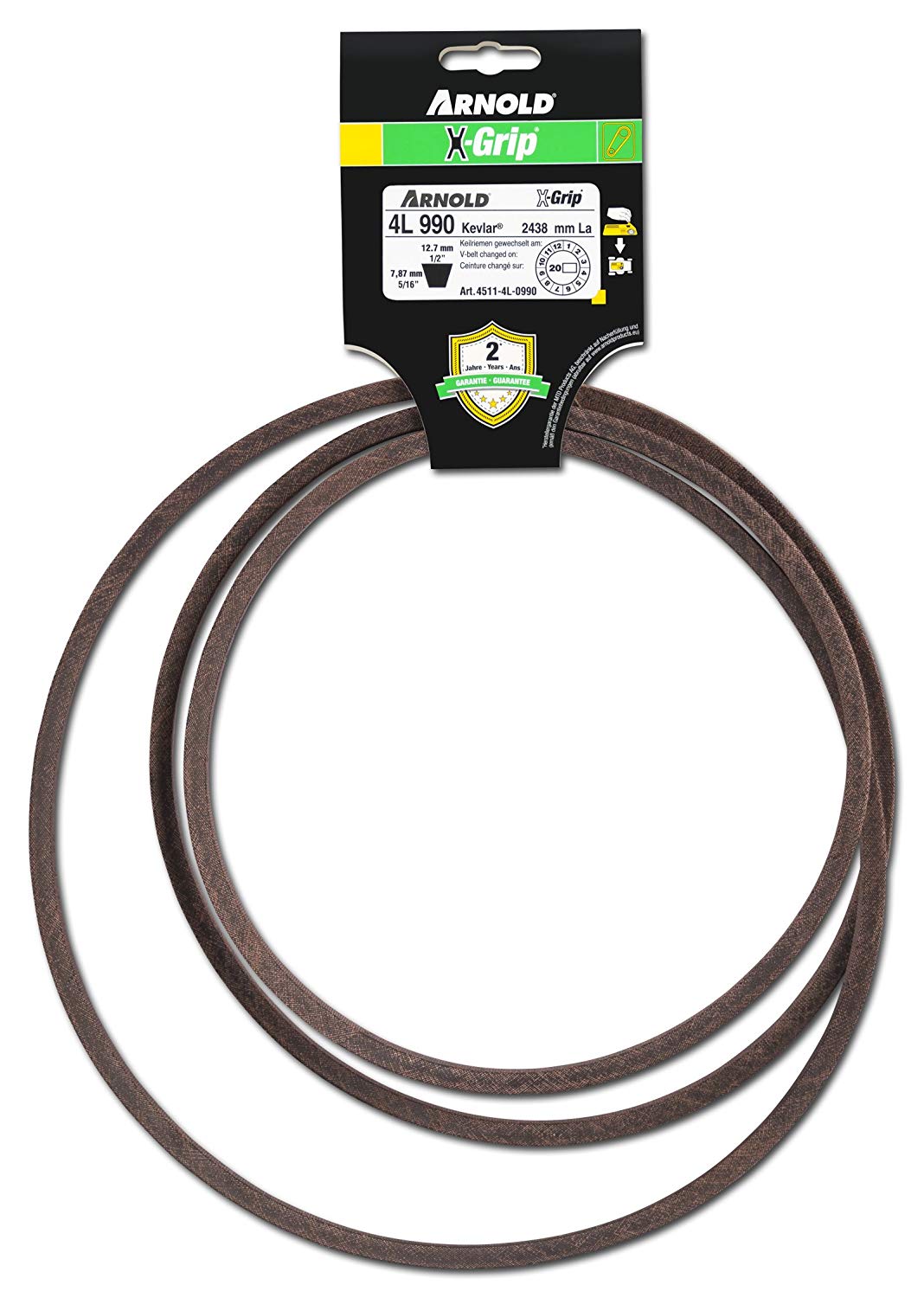 Arnold 4511-4L-0990 x-Grip V-Belt, 4L990