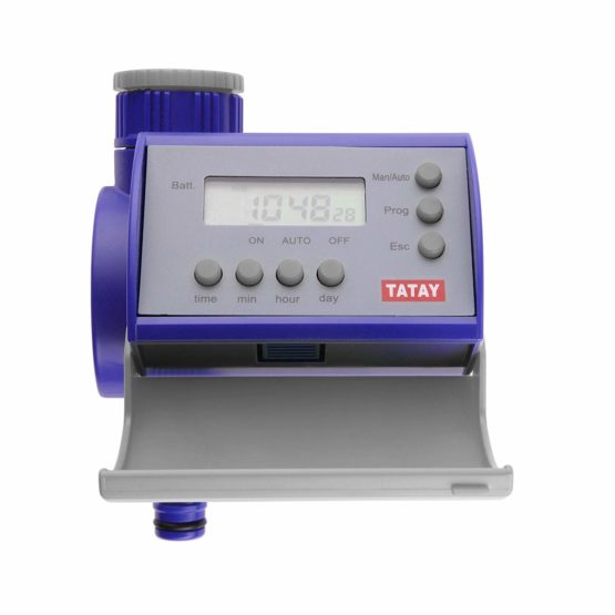 TATAY TL electronic water timer, made of anti-UV resistant plastic and with direct connection to the tap, which allows programming up to 8 waterings a day. Outdoor use - Image 2