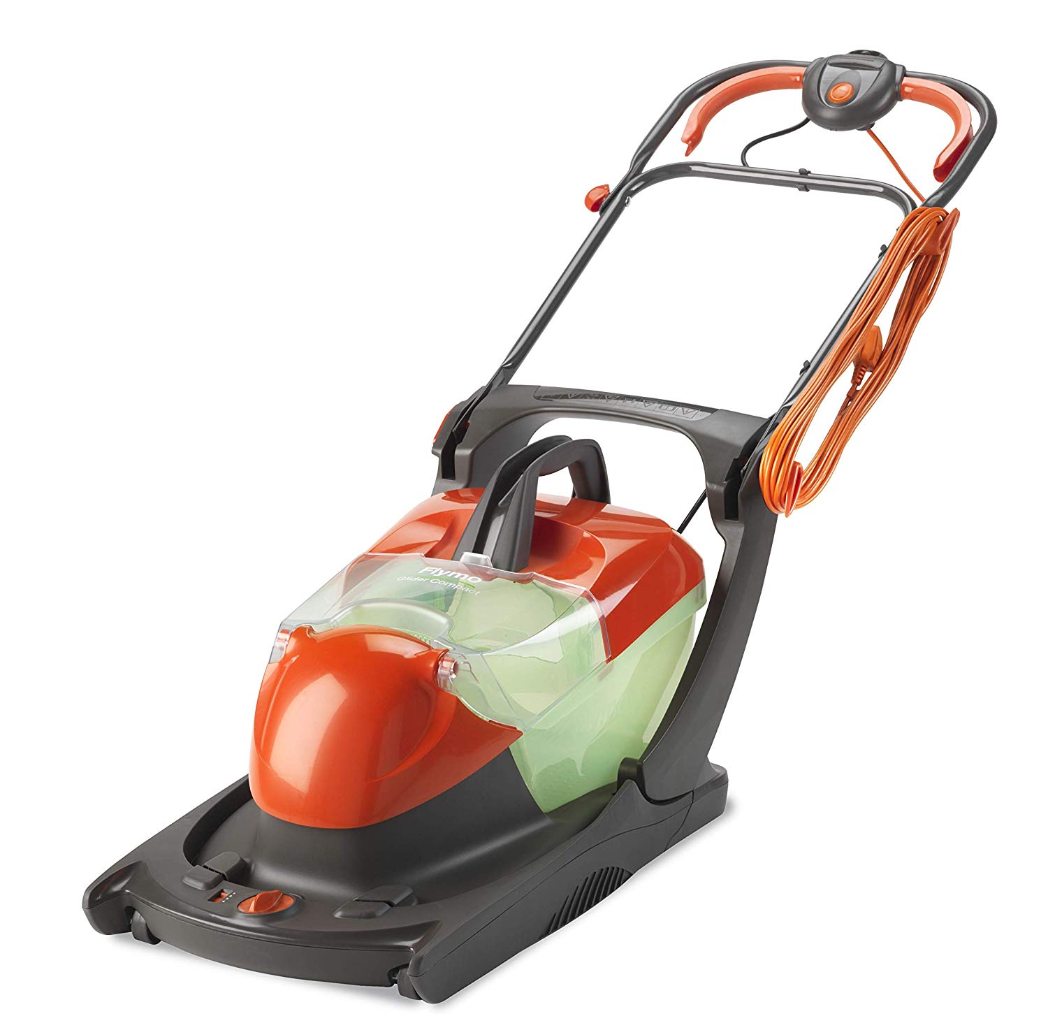 Flymo Glider Compact 330AX Electric Hover Collect Lawn Mower - 1700W, 33cm Cutting Width, 22L Grass Box with Vision Window, Foldable Handles
