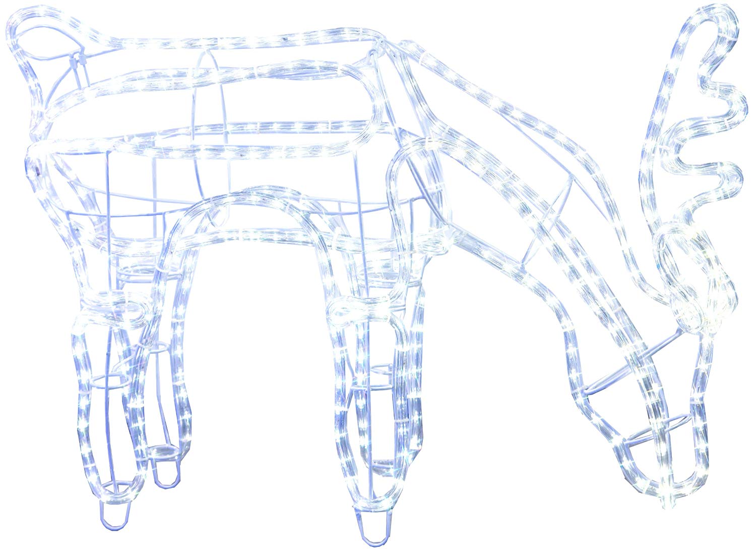 Star 59 x 85 cm 3D Rope Light Silhouette Reindeer Grazing with 432 Cool ...