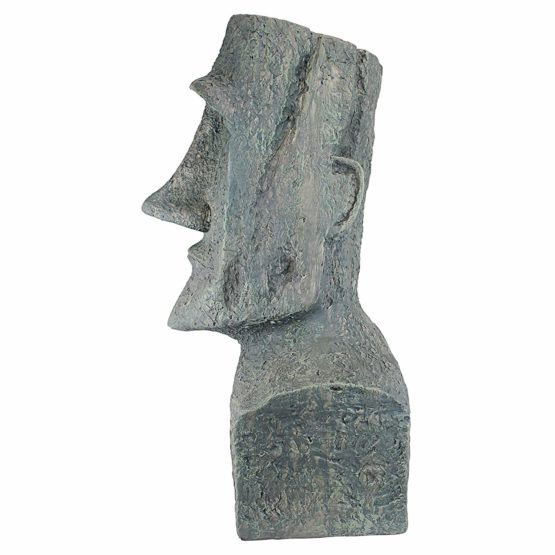 Design Toscano Easter Island Ahu Akivi Moai Monolith Garden Statue, Large 61 cm, Polyresin, Grey Stone - Image 4