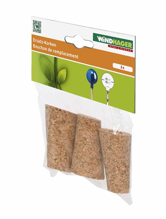 Windhager Rose Ball Corks, Brown, 3 x 13 x 13 cm