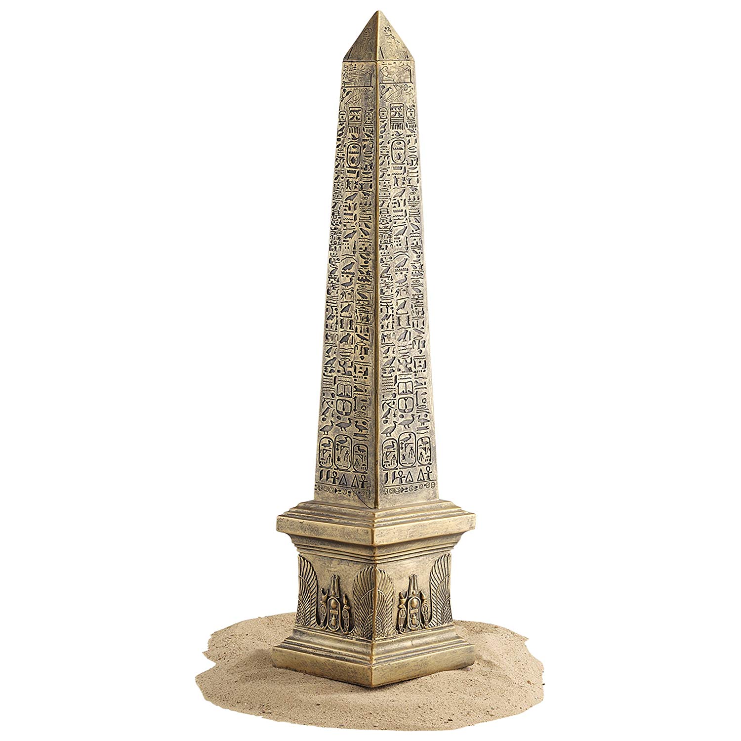 Design Toscano CL51714 Golden Obelisk of Ancient Egypt Statue, 67.5 cm, Gold - Image 2