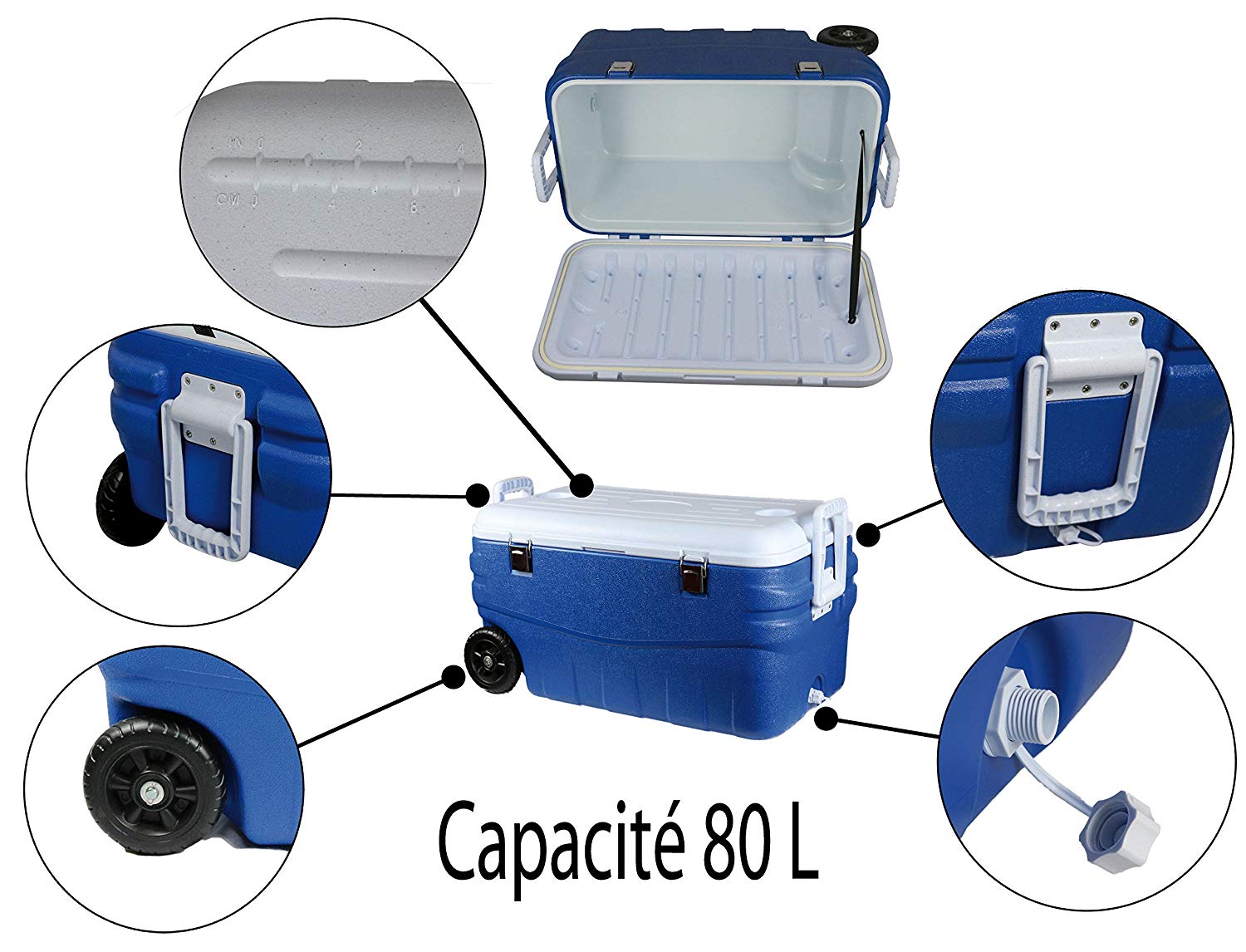 CAO 464 Cooler Blue/White, Blue / White, 80 Litres - Image 3