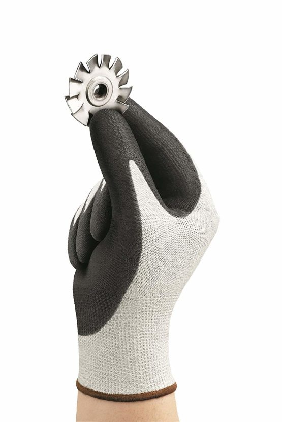 Ansell HyFlex 11-624 Work Gloves in Dyneema, High Cut Resistance, PU Coating for Strong Grip, Washable, Size 9/L (12 Pairs) - Image 4