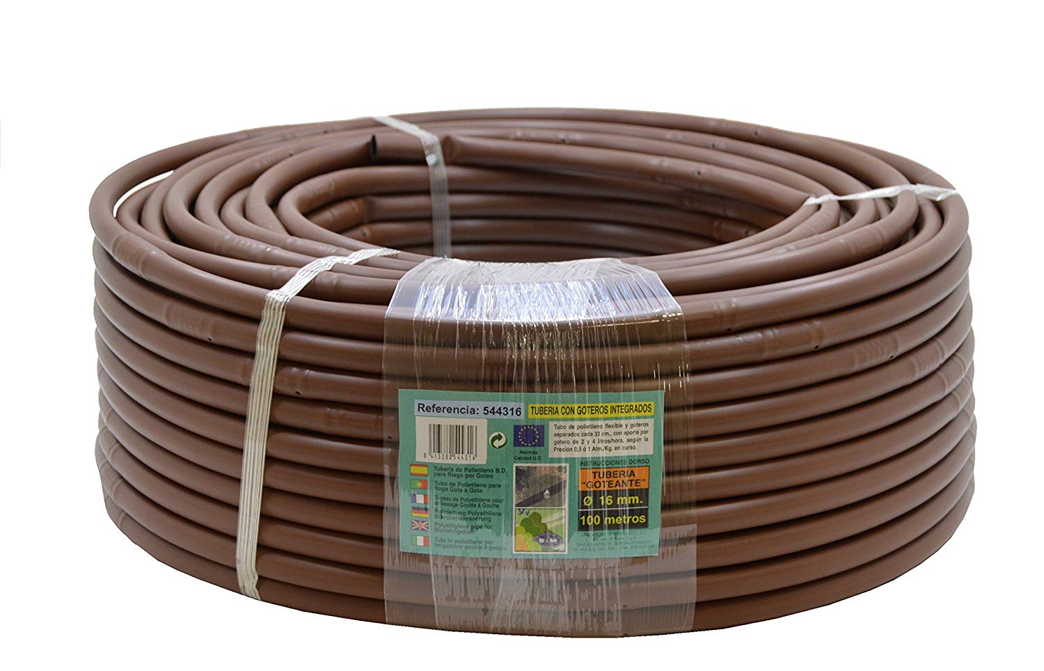 S&M s & m 544316 – Pipe, 16 mm, with integrated Feeder, 0.33 M X 100 M, Brown