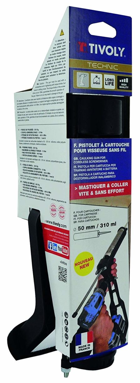 Tivoly 11110520001 T-Gun Gun Cartridge Adaptable for Cordless Drills - Image 4